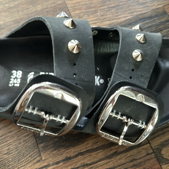 Birkenstock🖤 Arizona Big buckle studded custom sandals size 38 - Picture 12 of 15